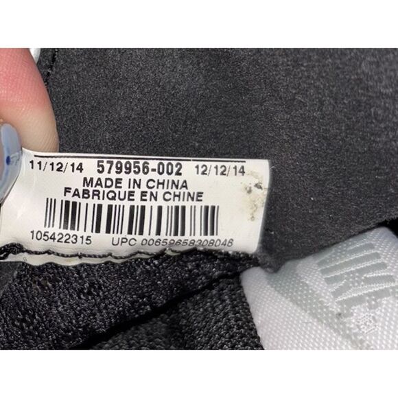 Nike Blazer Mid Sneaker Women’s Size 8 Mesh Black White Sneakers 579956-002 - Picture 9 of 10